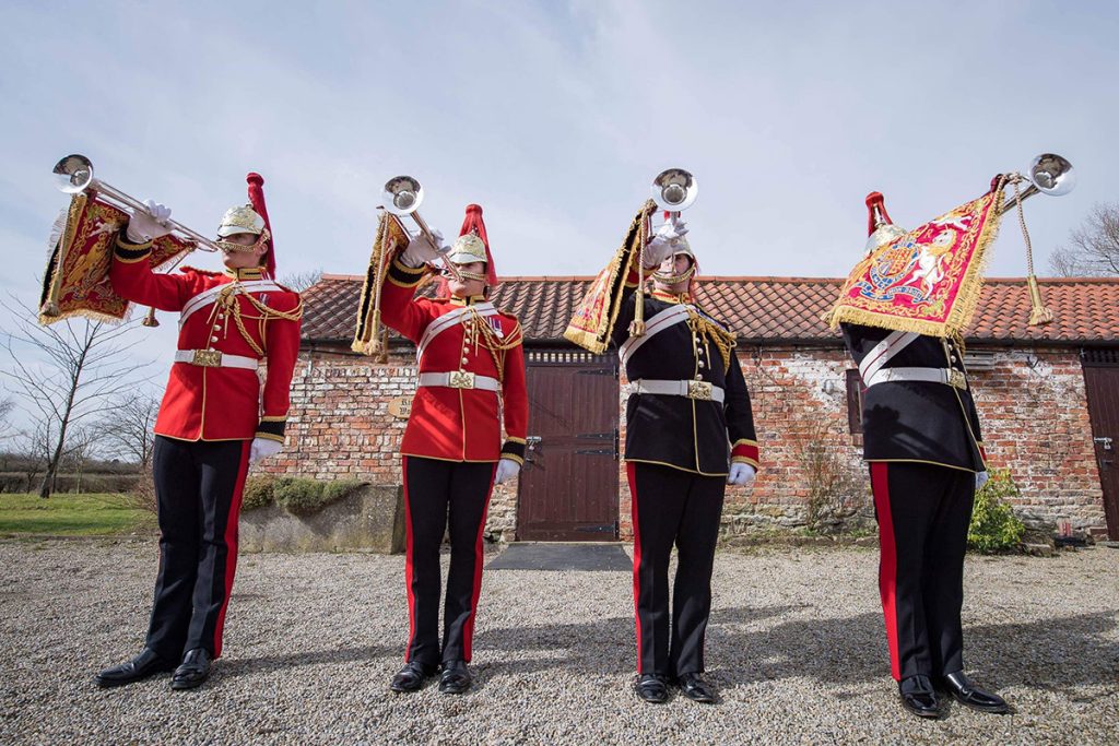 A right royal inspection of our Smith-Watkins fanfare trumpets