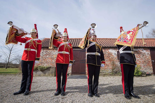 A right royal inspection of our Smith-Watkins fanfare trumpets